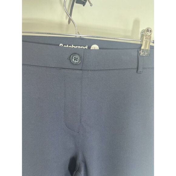 Betabrand Large Petite Short Pants Navy Blue Skinny Two Pocket Dressy Stretch - Picture 5 of 15